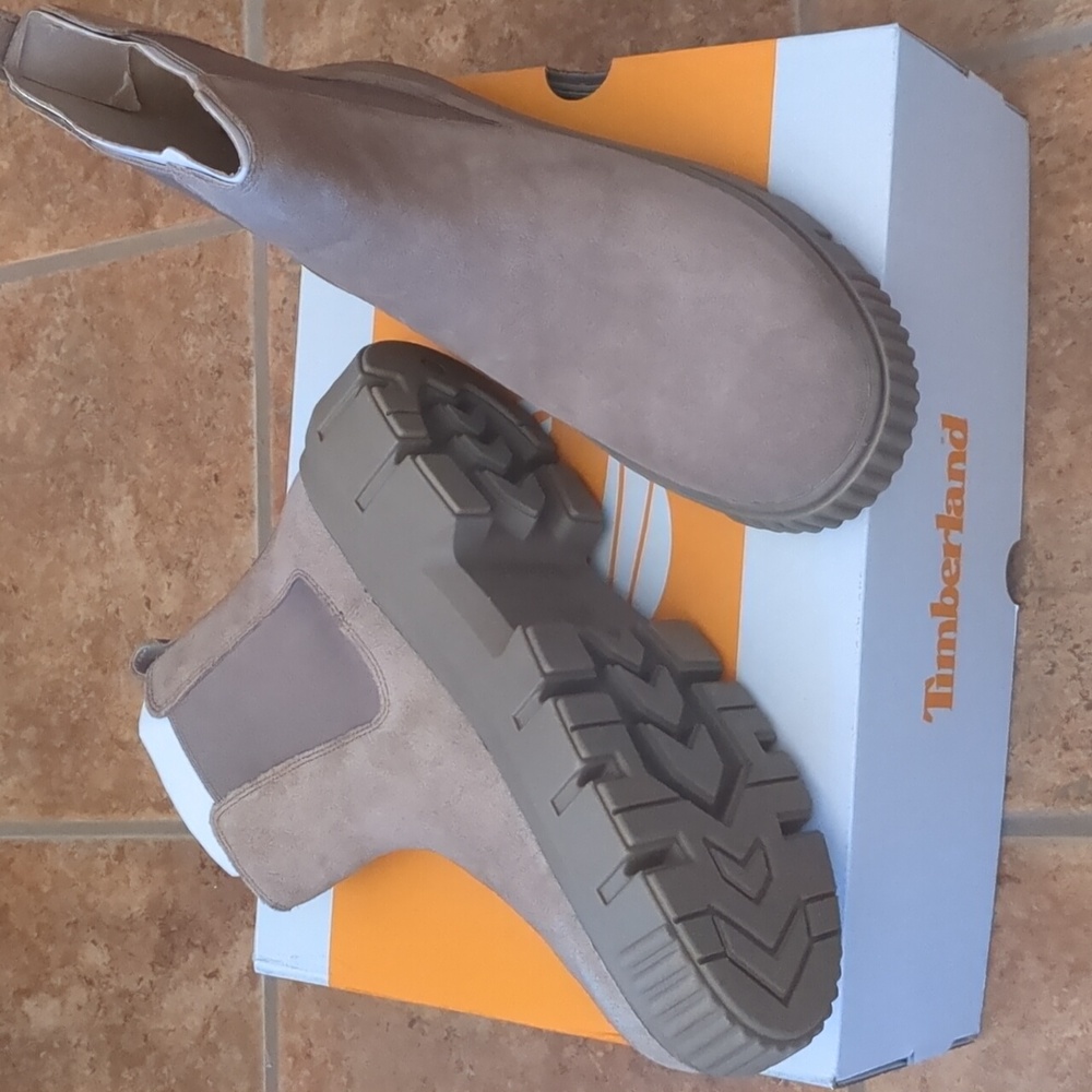 Women's Timberland Greyfield Chelsea Taupe Suede 9